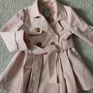 Tahari Light Pink Baby Trench Coat